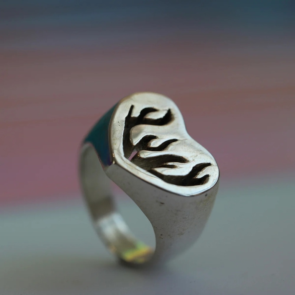 Silver Heart Ring